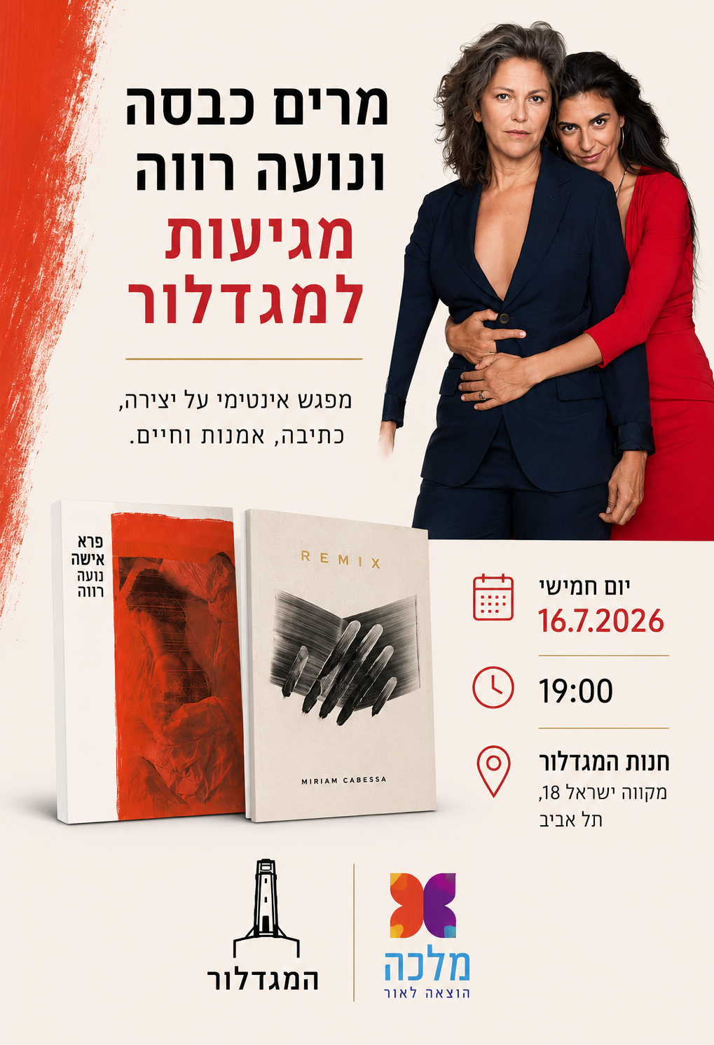 מרים כבסה ונועה רווה באות למגדלור