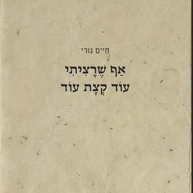 אף שרציתי עוד קצת עוד