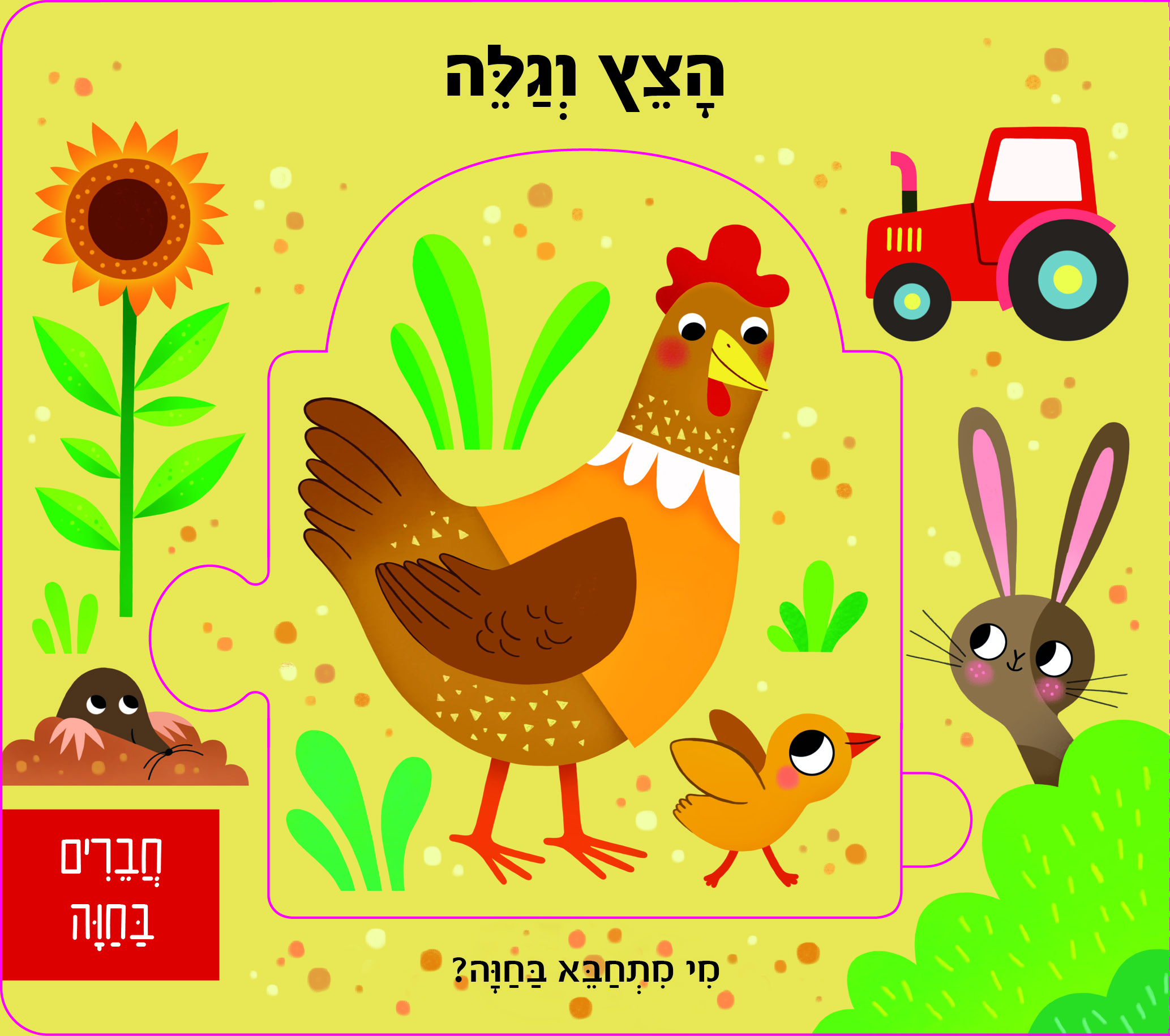 הצץ וגלה חברים בחווה - ספר פאזל