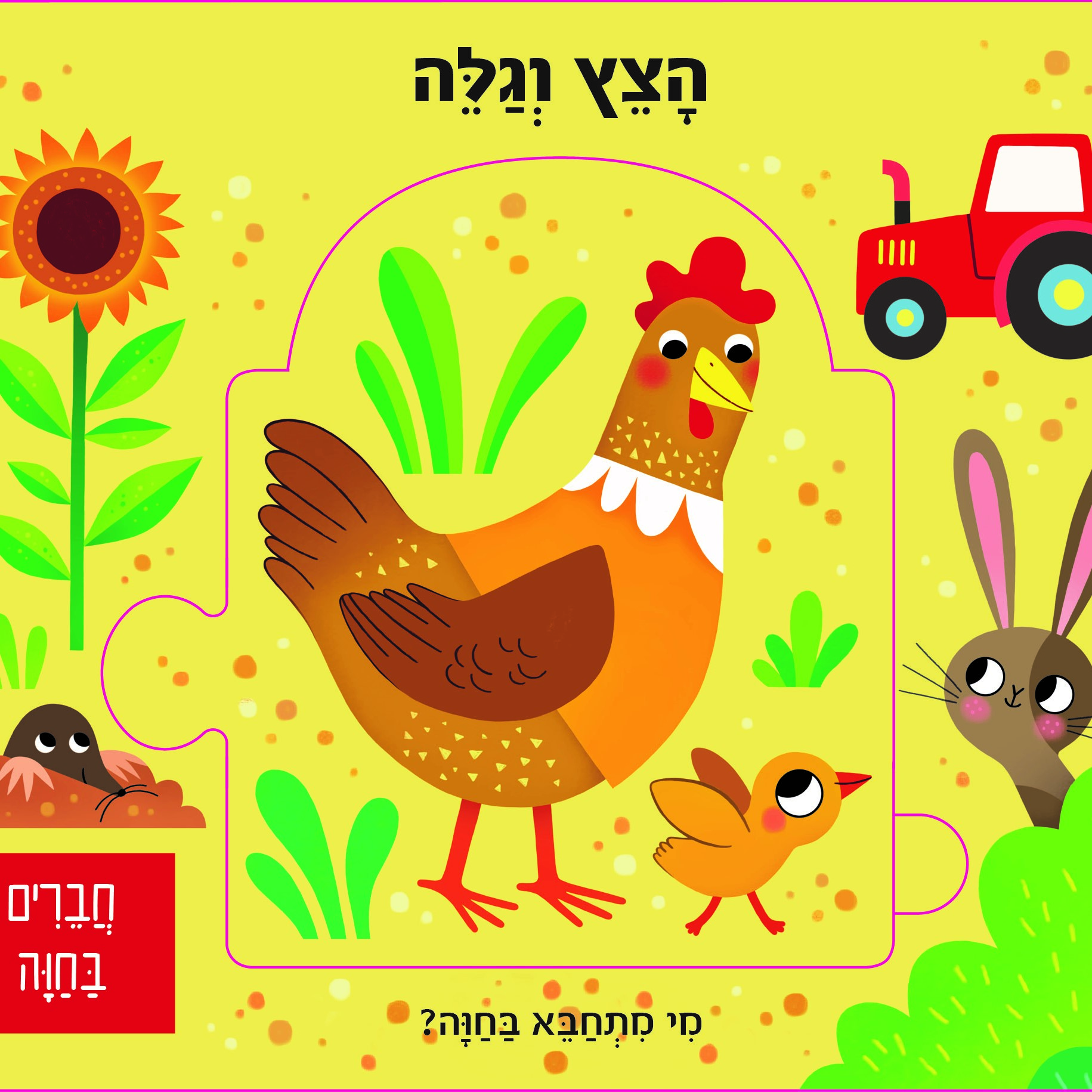 הצץ וגלה חברים בחווה - ספר פאזל