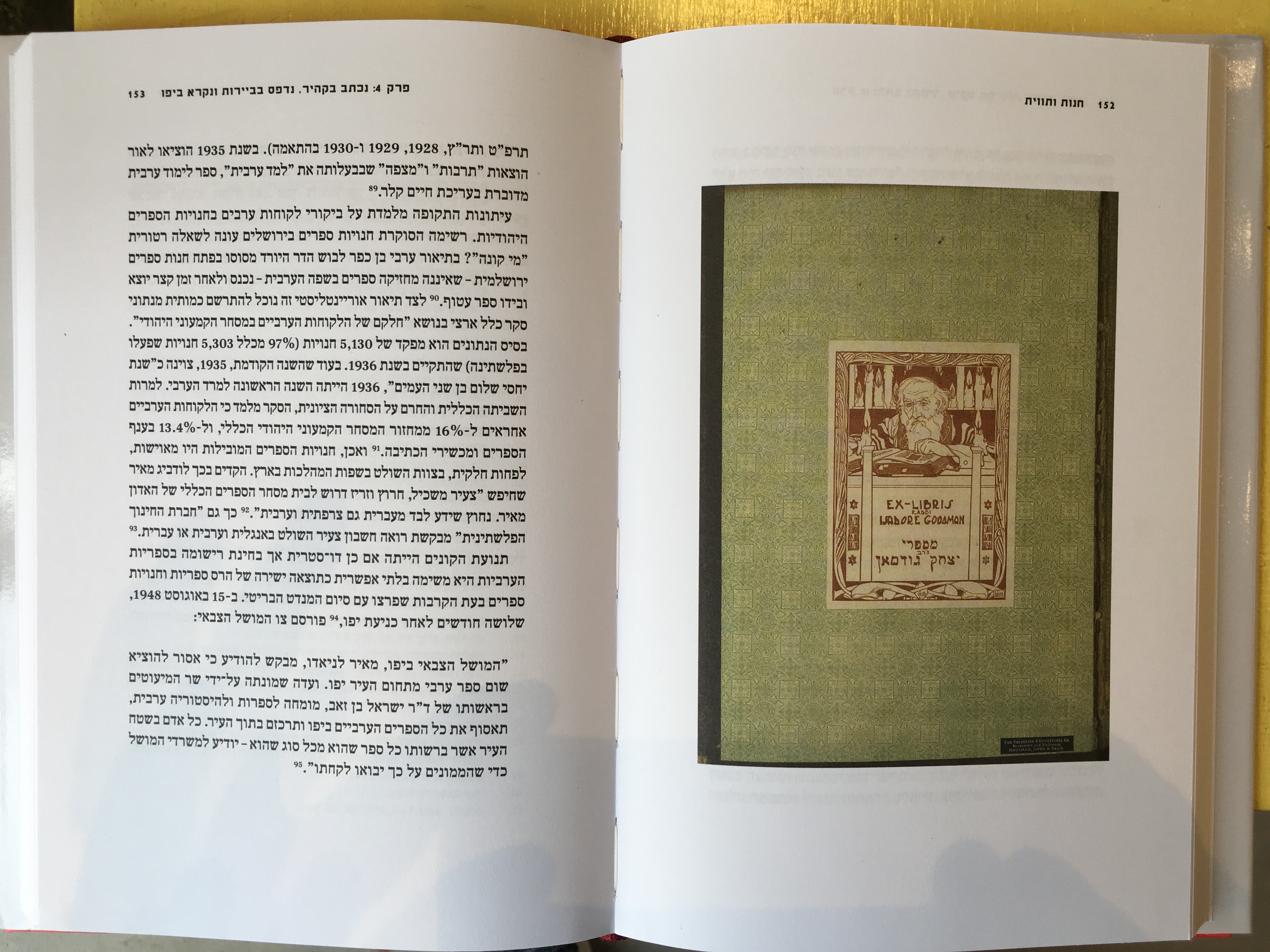 חנות ותווית מוכרי ספרים בארץ ישראל 1948-1870
