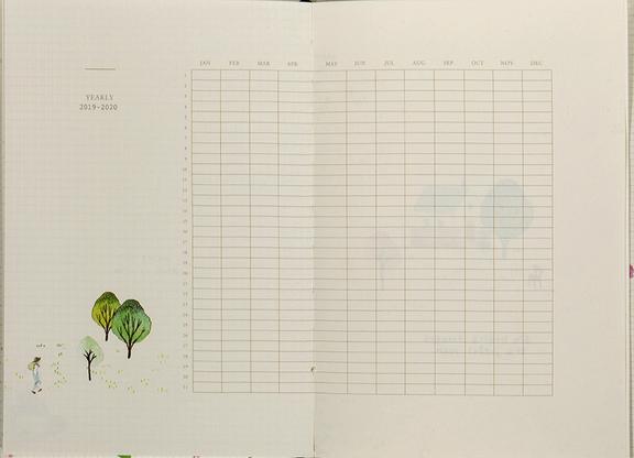 יומן שבועי יולטה 2020-2019 Plants