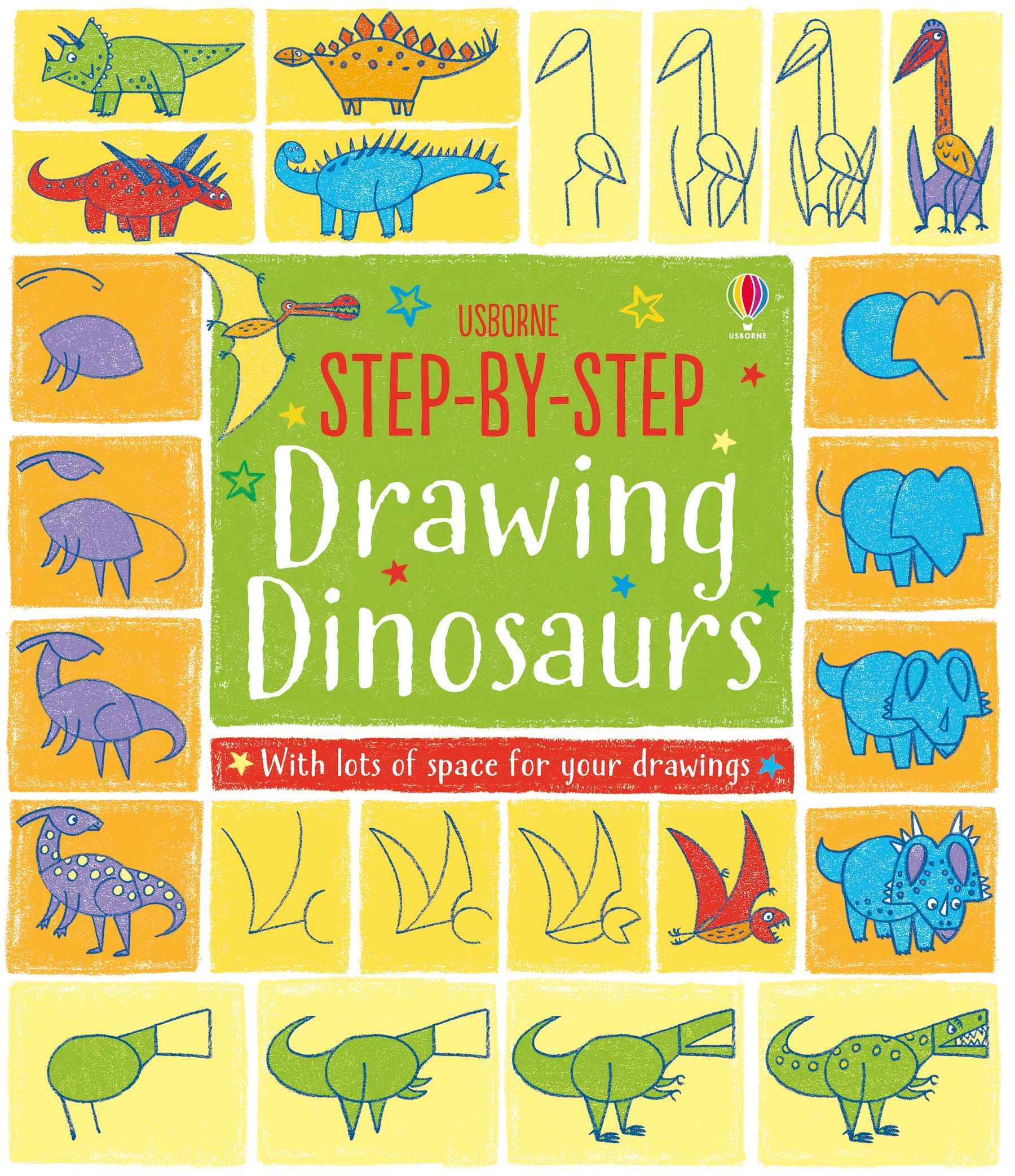 לומדים לצייר דינוזאורים - Drawing Dinosaurs