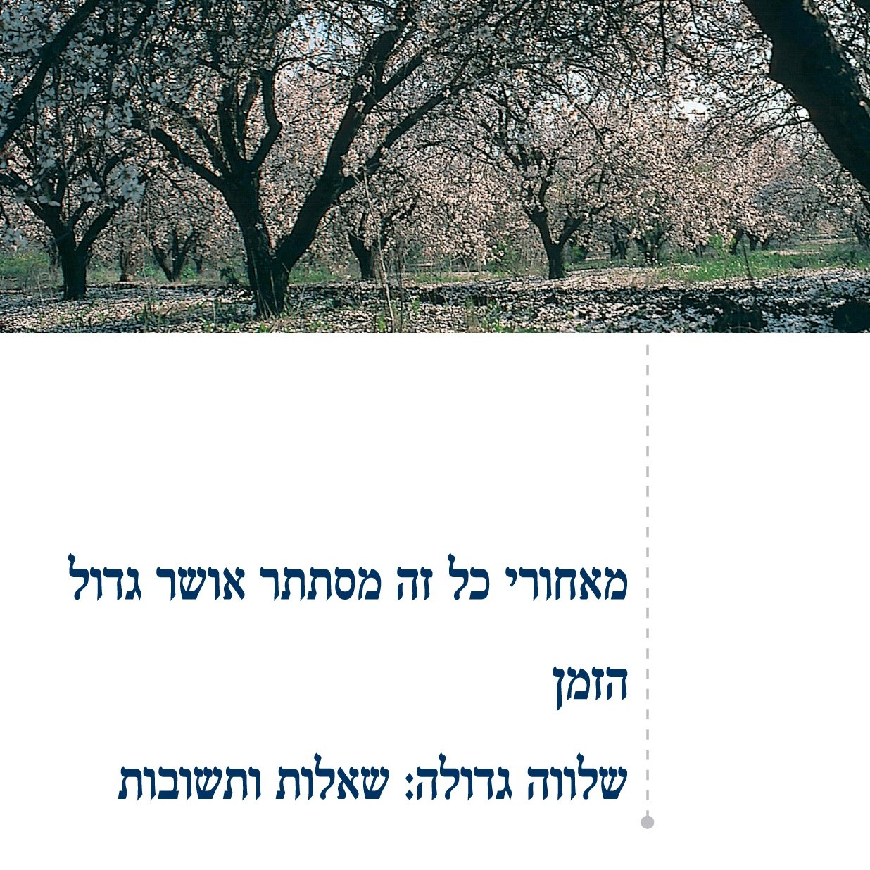 מאחורי כל זה מסתתר אושר גדול; הזמן; שלווה גדולה: שאלות ותשובות