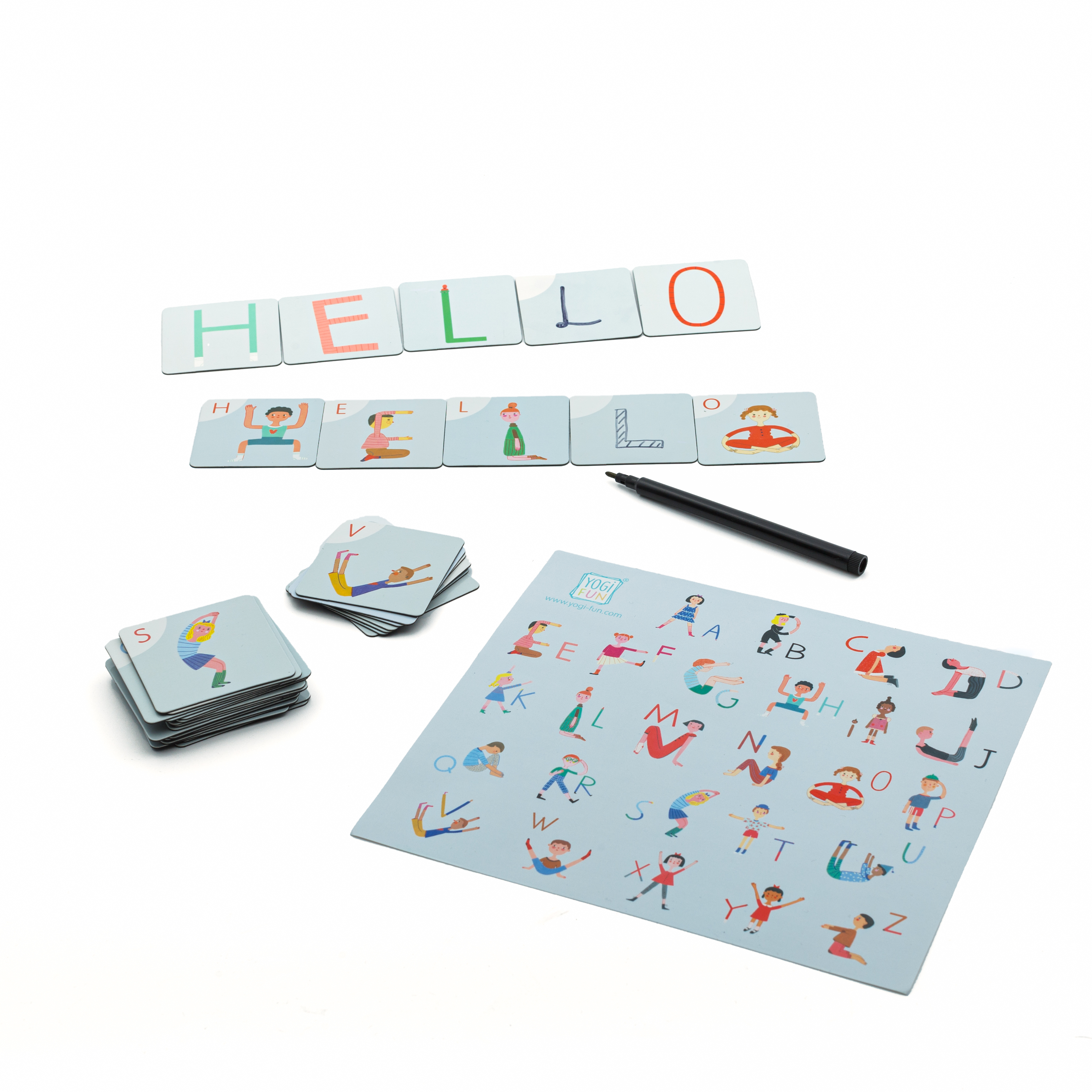 Yoga Abc Magnets מגנטים יוגה