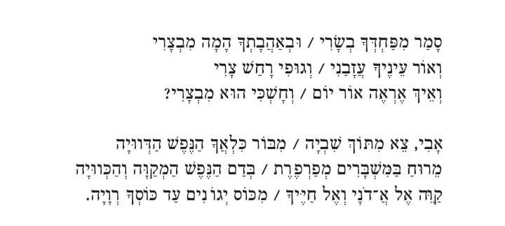 מפחדך בשרי