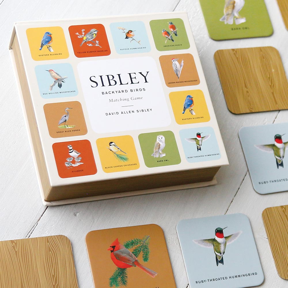 משחק זיכרון Sibley Backyard Birds Matching Game