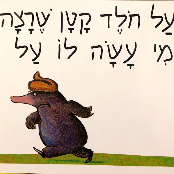 על חולד קטן שרצה לדעת מי עשה לו על הראש
