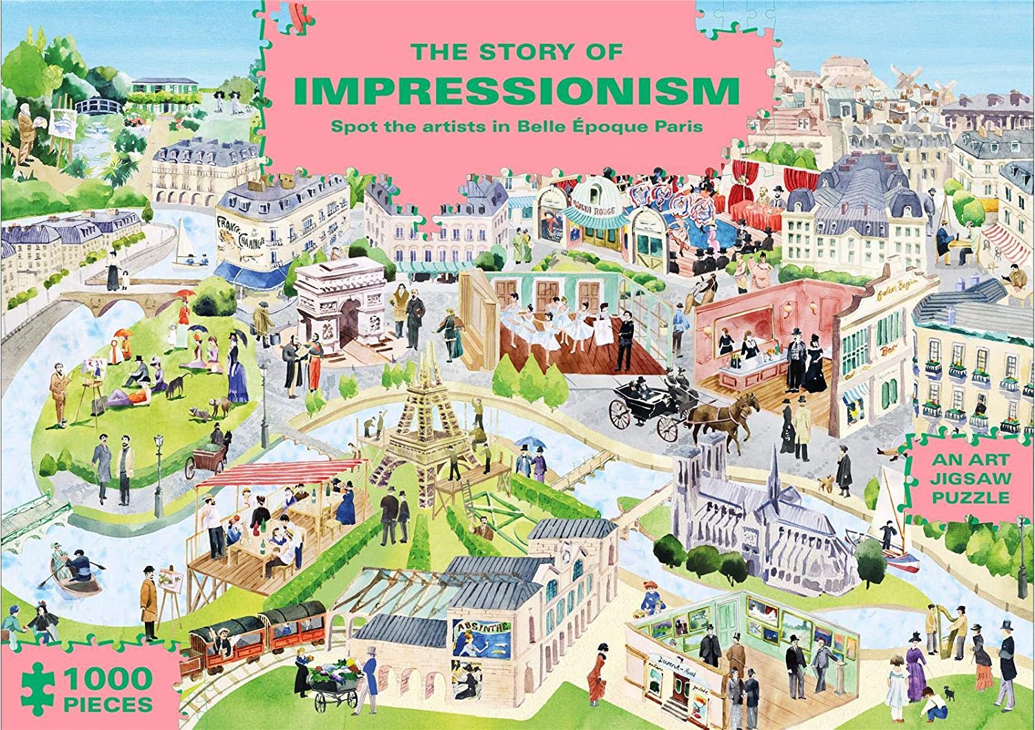 פאזל אמנותי 1,000 חלקים The Story of Impressionism