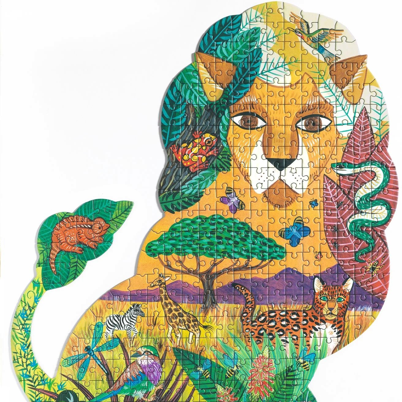 פאזל אמנותי 350 חלקים - אריה