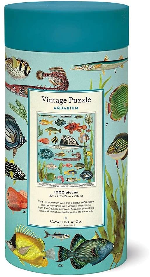 פאזל דגים (Aquarium) וינטג' 1,000 חלקים