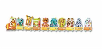 פאזל לקטנטנים 20 חלקים (רכבת מספרים)