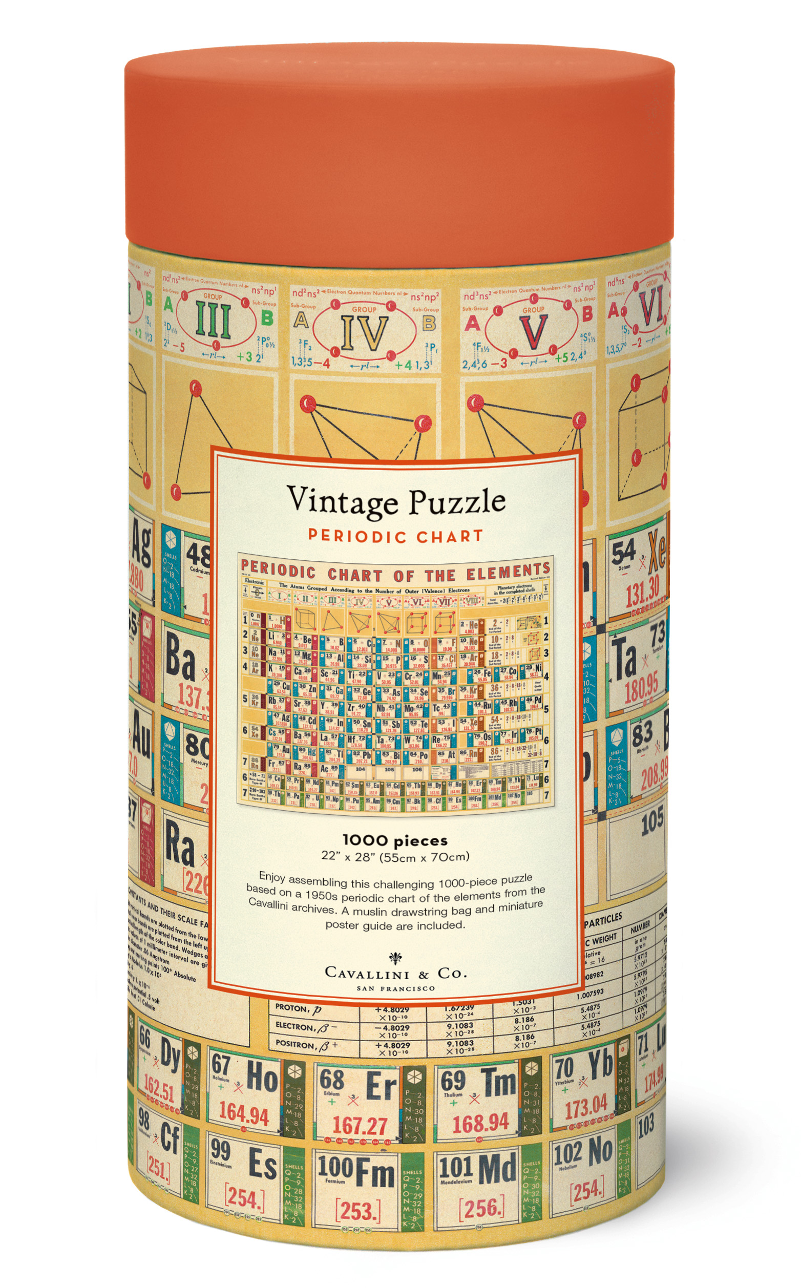 פאזל הטבלה המחזורית Periodic Chart וינטג' 1,000 חלקים