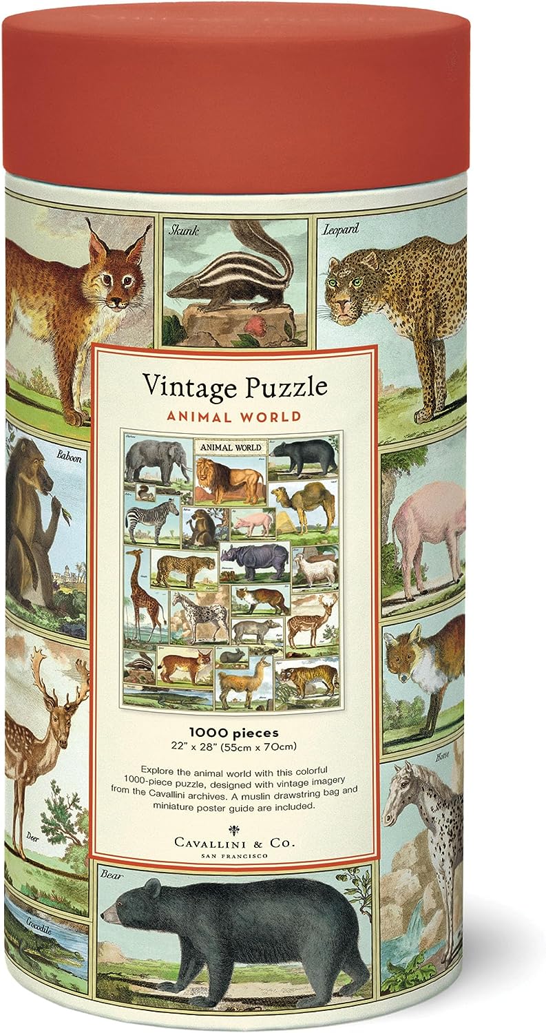 פאזל עולם החיות Animal World וינטג' 1,000 חלקים