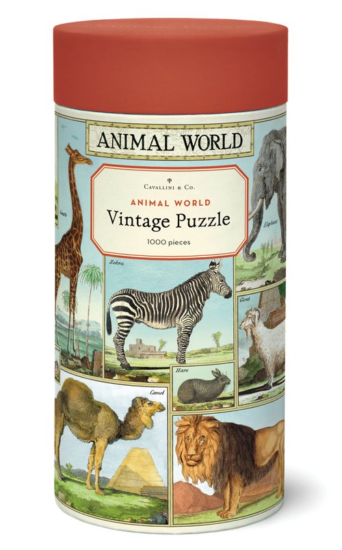 פאזל עולם החיות Animal World וינטג' 1,000 חלקים