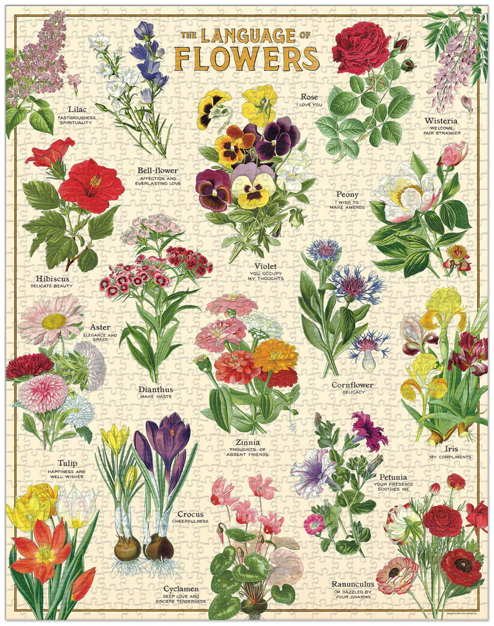 פאזל פרחים (Language of Flowers) וינטג' 1,000 חלקים