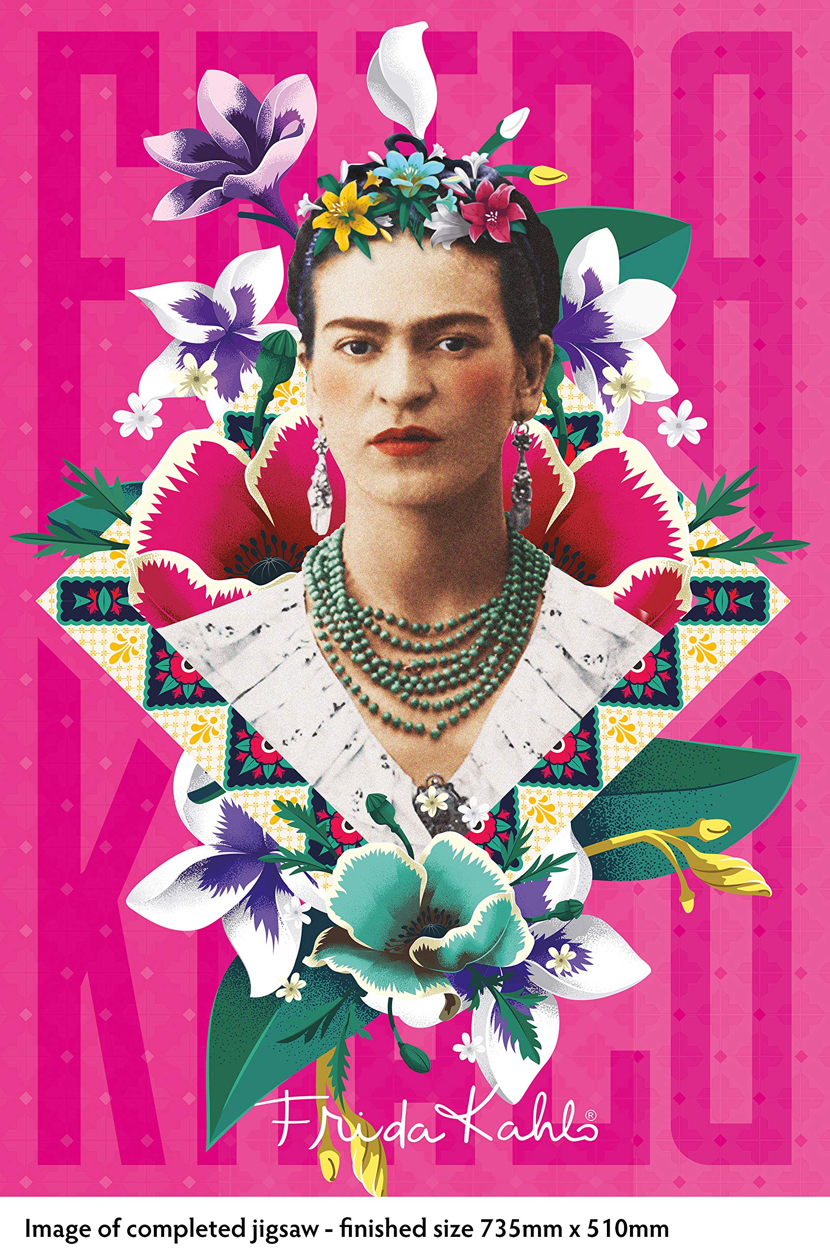פאזל פרידה קאלו 1,000 חלקים Puzzle Frida Kahlo Pink