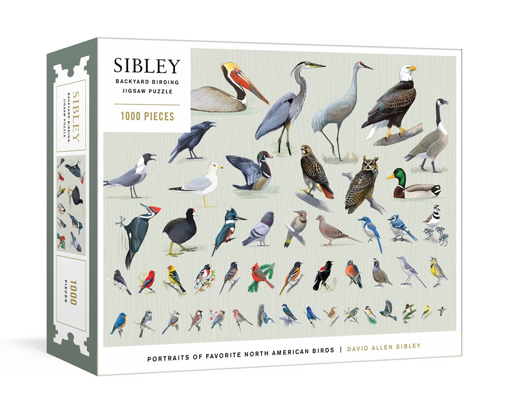 פאזל ציפורים 1,000 חלקים Sibley Backyard Birding