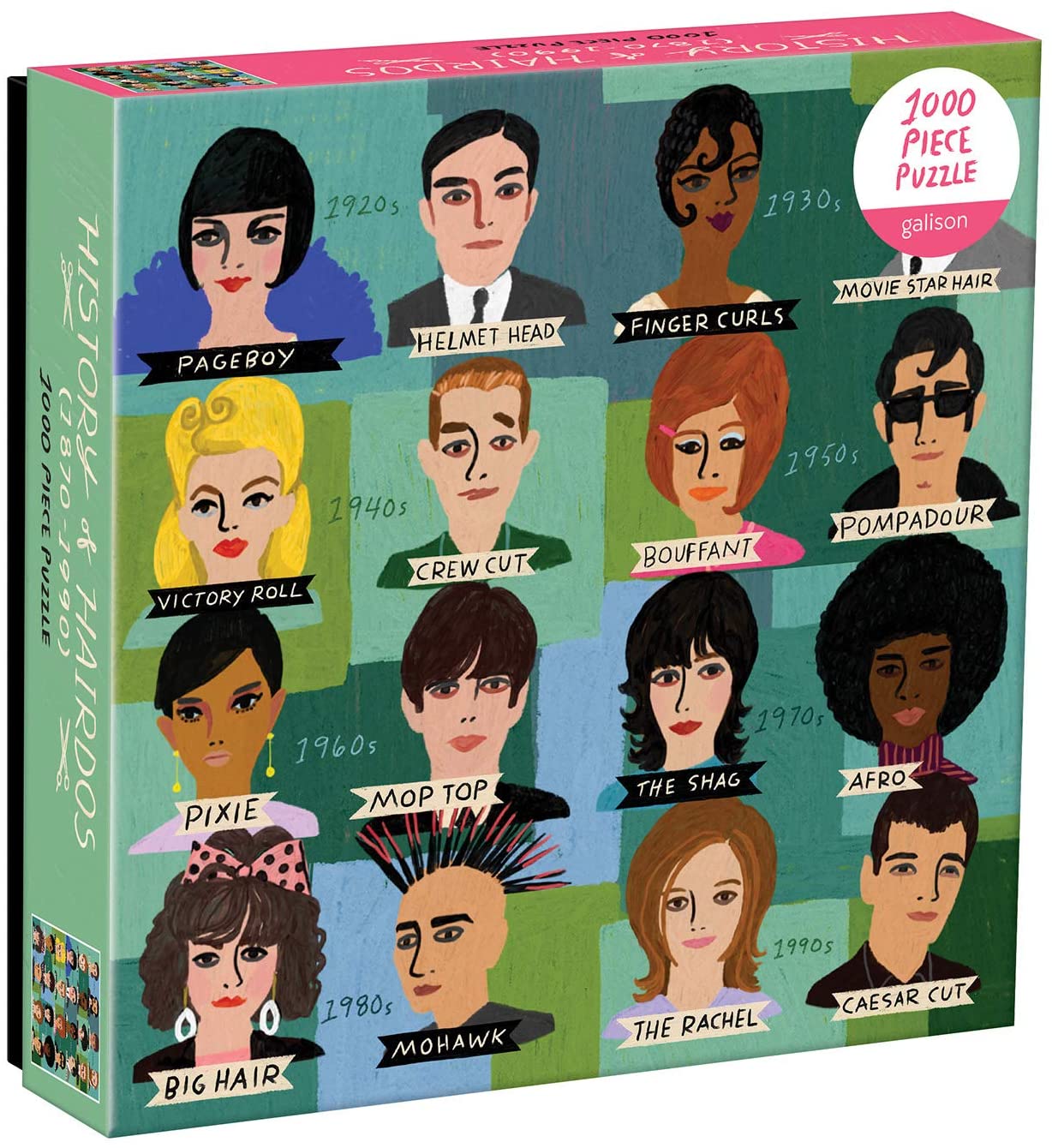 פאזל תסרוקות 1,000 חלקים History of Hairdos