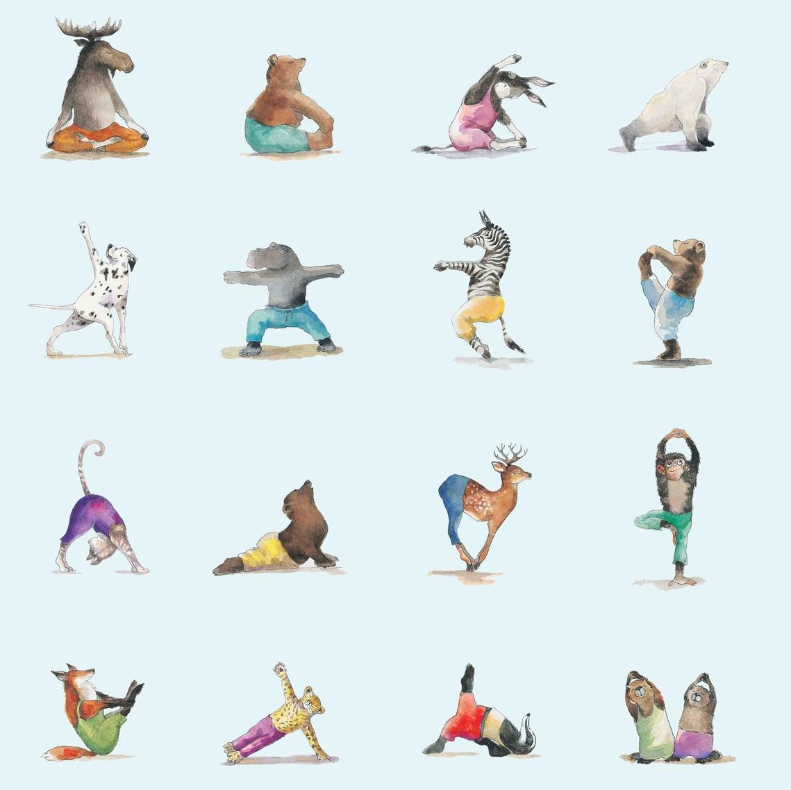 פוסטר תנוחות יוגה, אנימו - Yoga Animalasana