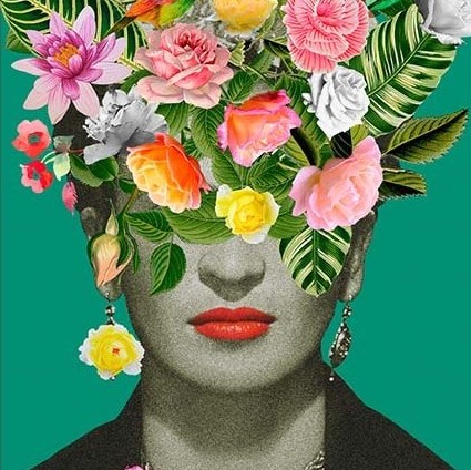 פוסטר Frida Floral פרידה קאלו (גדול)