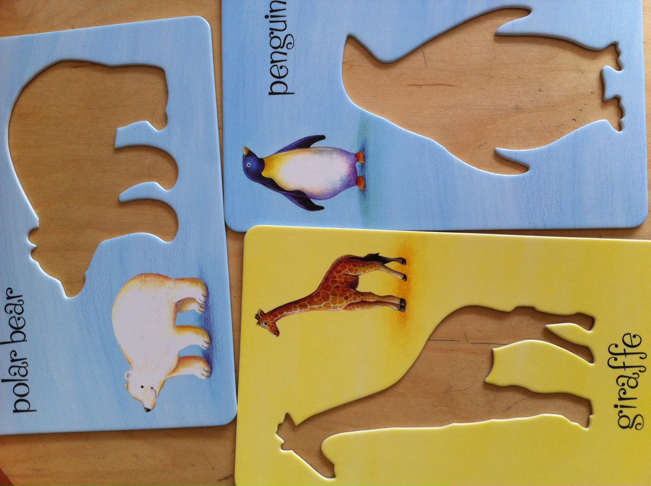 Animal Stencil Cards - כרטיסי שבלונות חיות