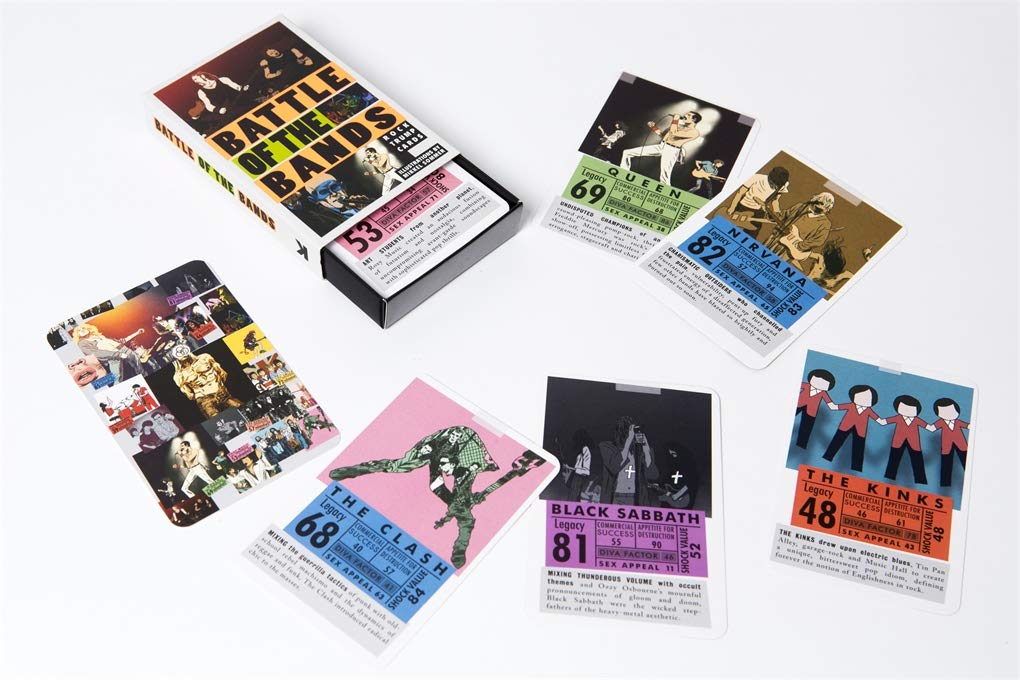 Battle of the Bands: Rock Trump Cards משחק קלפים למבוגרים