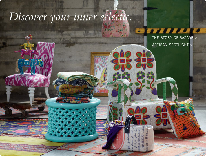 Bazaar Style Decorating with Market and Vintage Finds