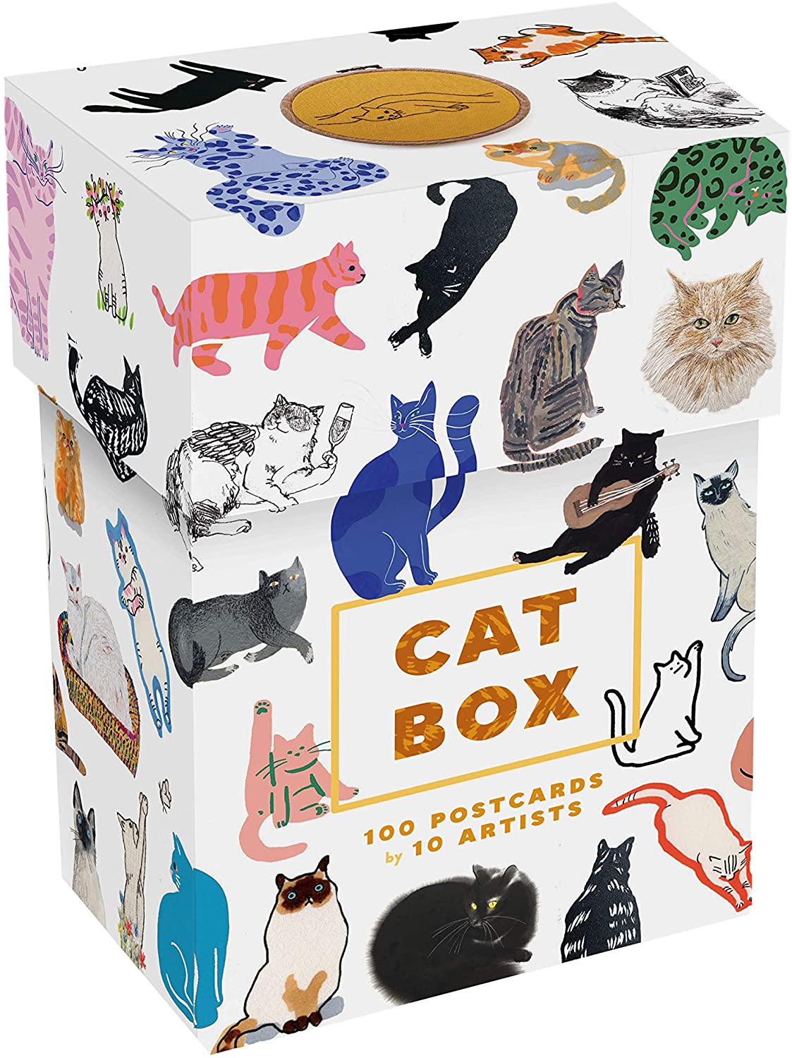 Cat Box: 100 Postcards by 10 Artists גלויות