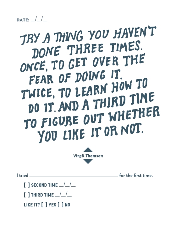 Do One Thing Every Day That Scares You: A Journal