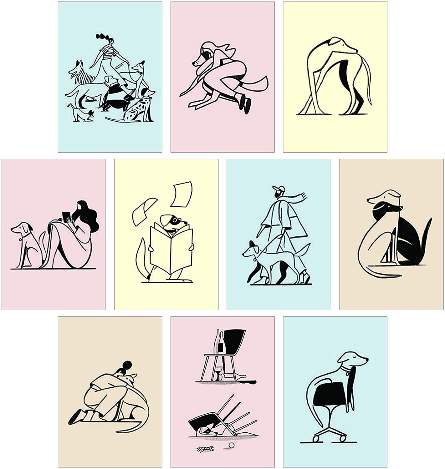 Dog Box: 100 Postcards by 10 Artists