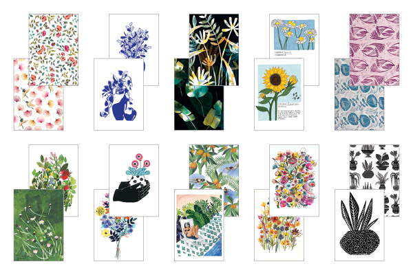 Flower Box: 100 Postcards by 10 artists