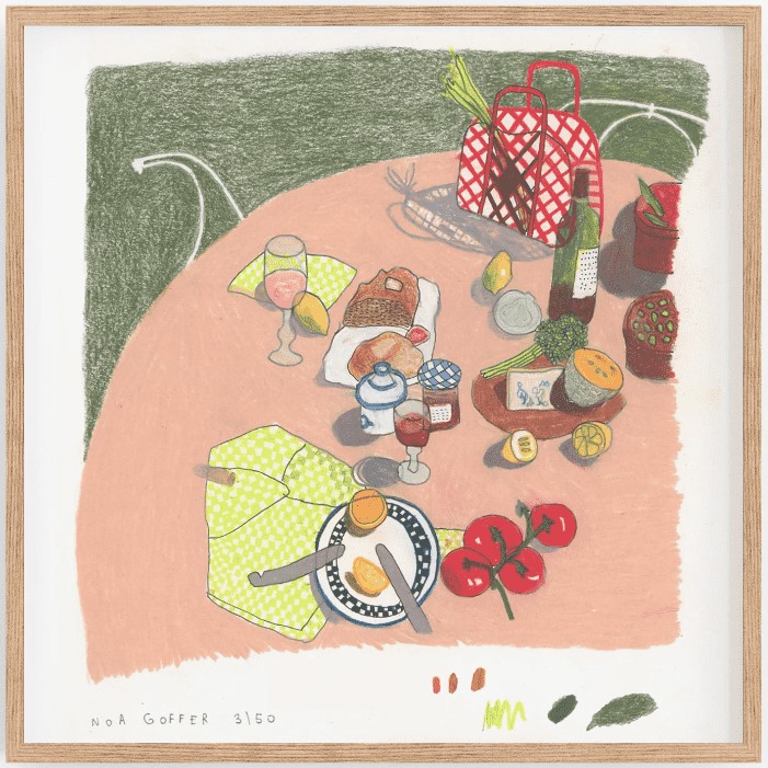 Fruit Lunch - הדפס של האמנית נועה גופר