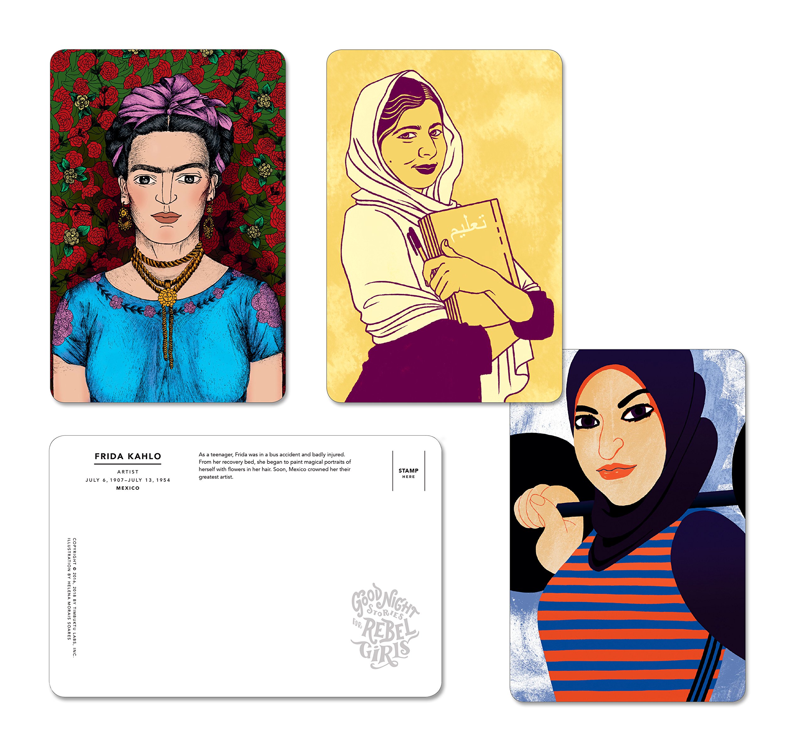 Good Night Stories for Rebel Girls Postcards גלויות