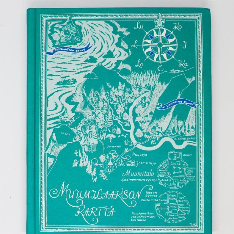 Map Of Moominvalley מחברת כריכה קשה