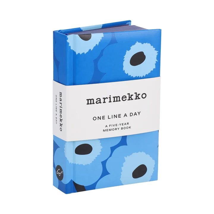 Marimekko Blue Unikko One Line a Day: A Five-Year Memory Book