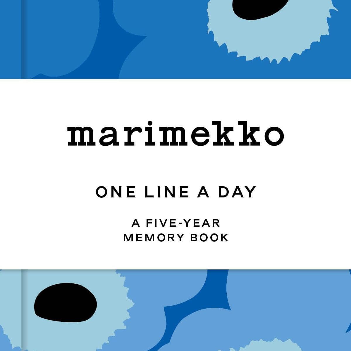 Marimekko Blue Unikko One Line a Day: A Five-Year Memory Book