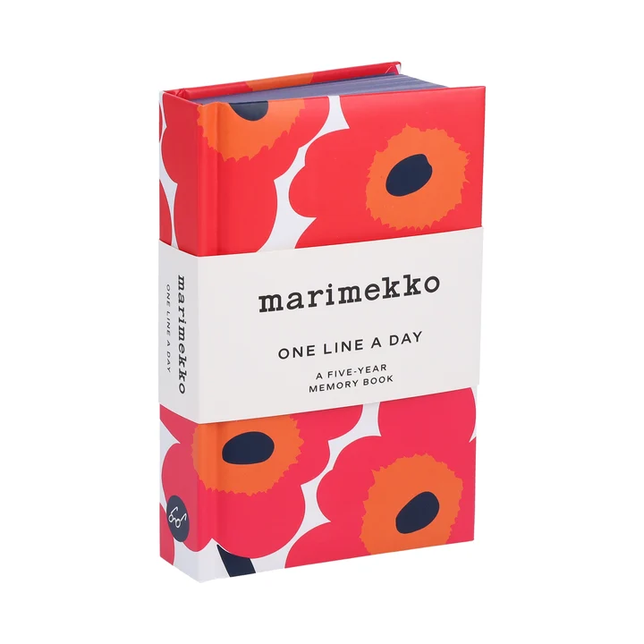 Marimekko Red Unikko One Line a Day: A Five-Year Memory Book