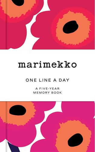 Marimekko Red Unikko One Line a Day: A Five-Year Memory Book