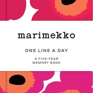 Marimekko Red Unikko One Line a Day: A Five-Year Memory Book