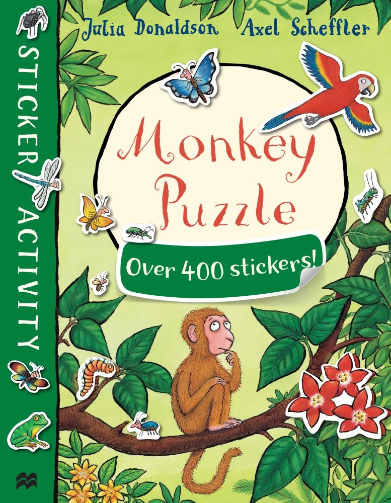 Monkey Puzzle Sticker Book לקוף יש בעיה מדבקות