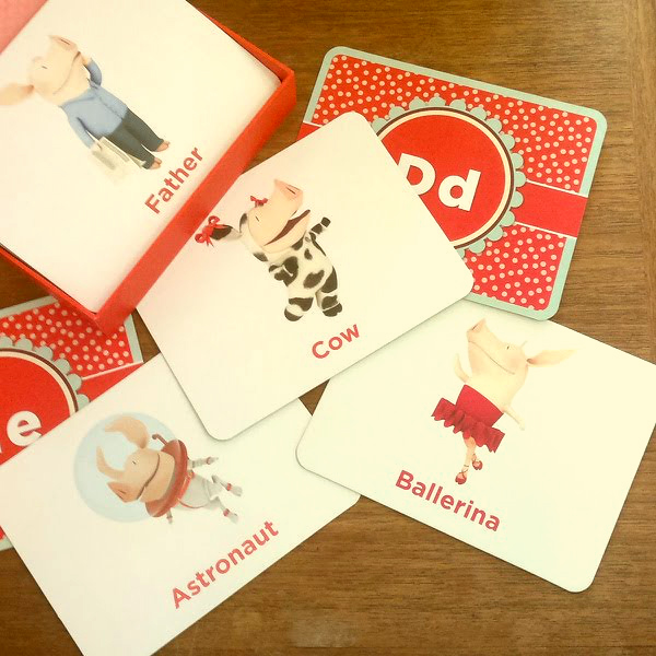 Olivia Alphabet Flash Cards