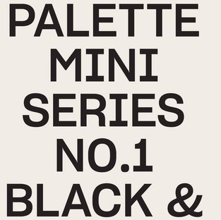 Palette Mini 01: Black & White