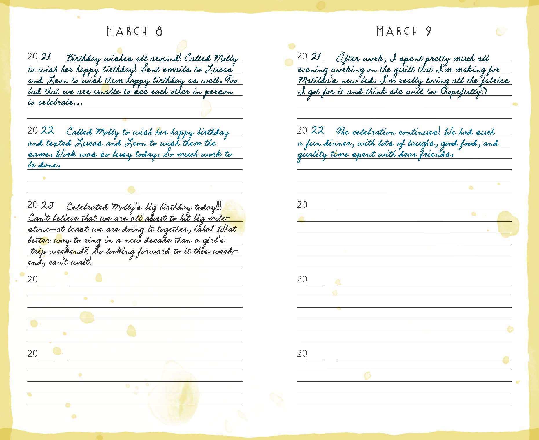 Rainbow One Line a Day: A Five-Year Memory Book