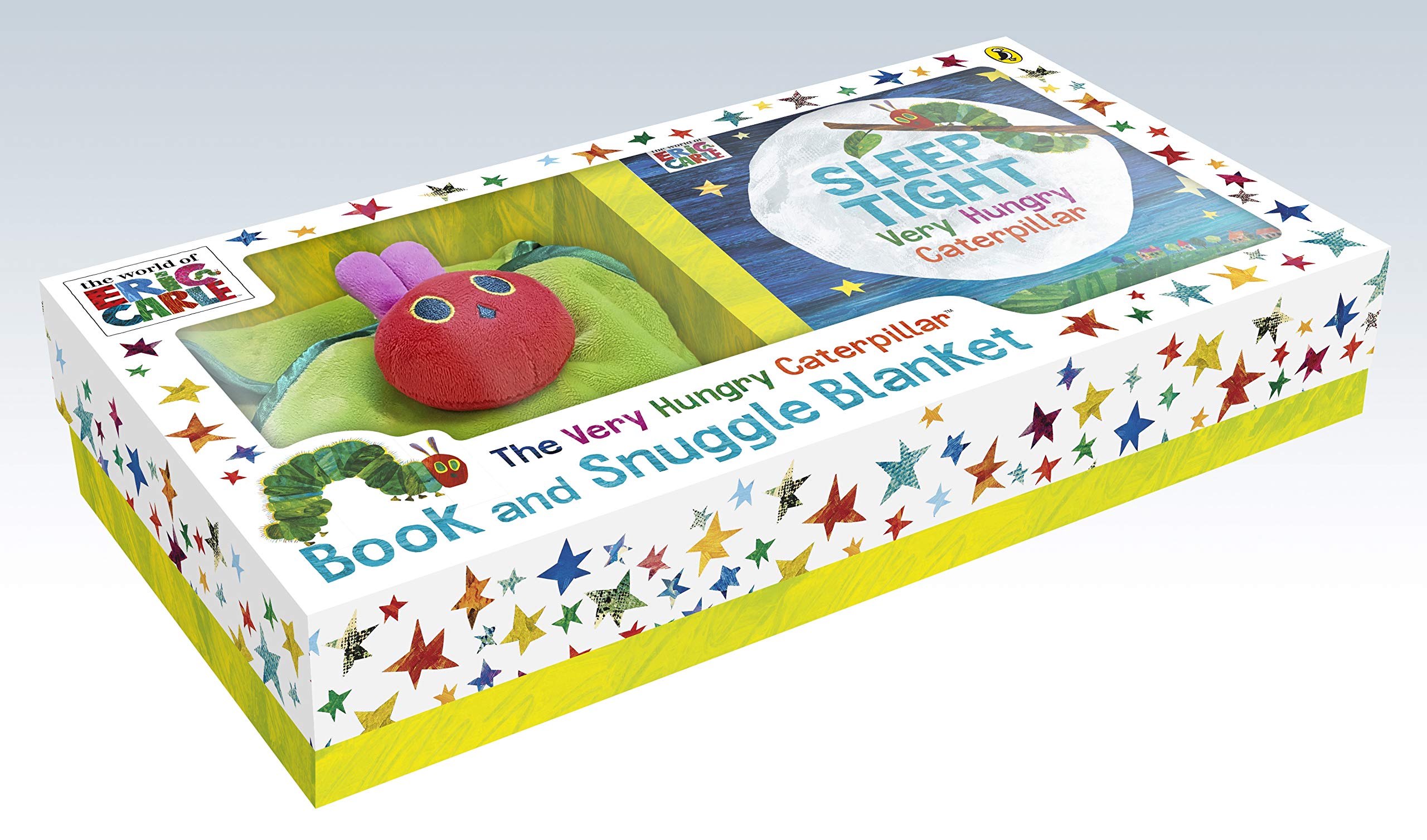 The Very Hungry Caterpilar Book and Snuggle Blanket הזחל הרעב