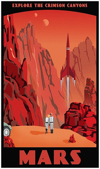 Visit Mars Poster : Steve Thomas