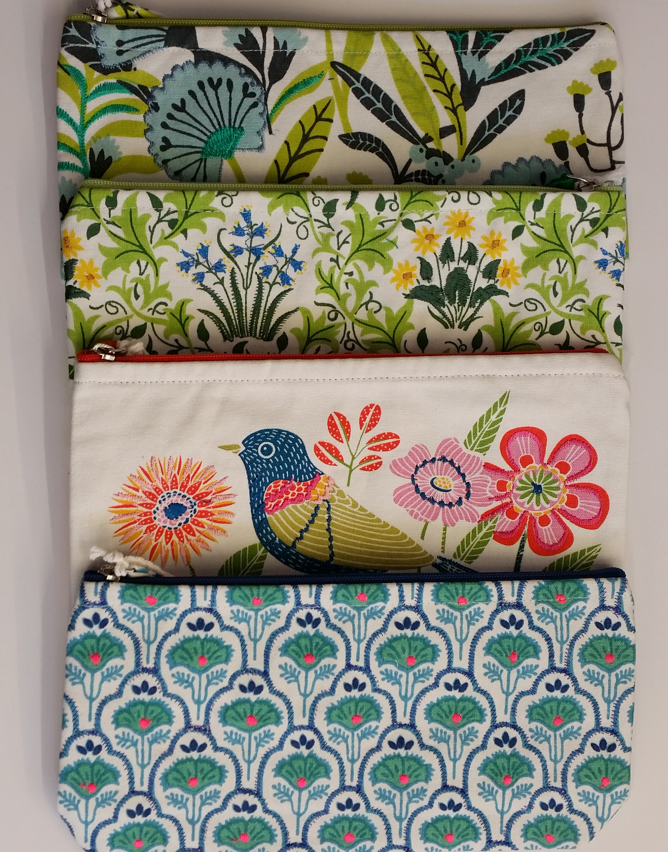 William Morris Celandine Embroidered Pouch